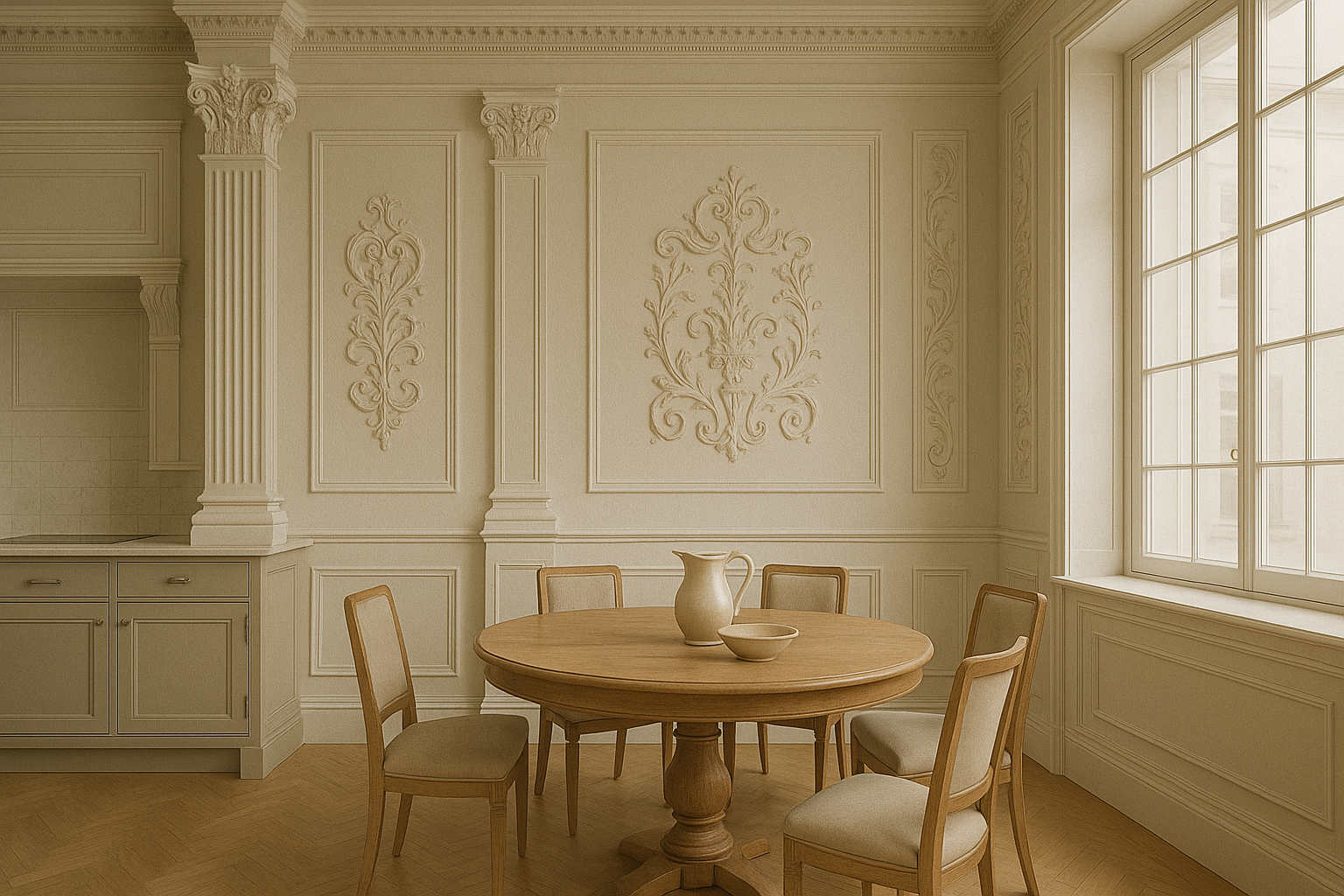 лепнина на кухне