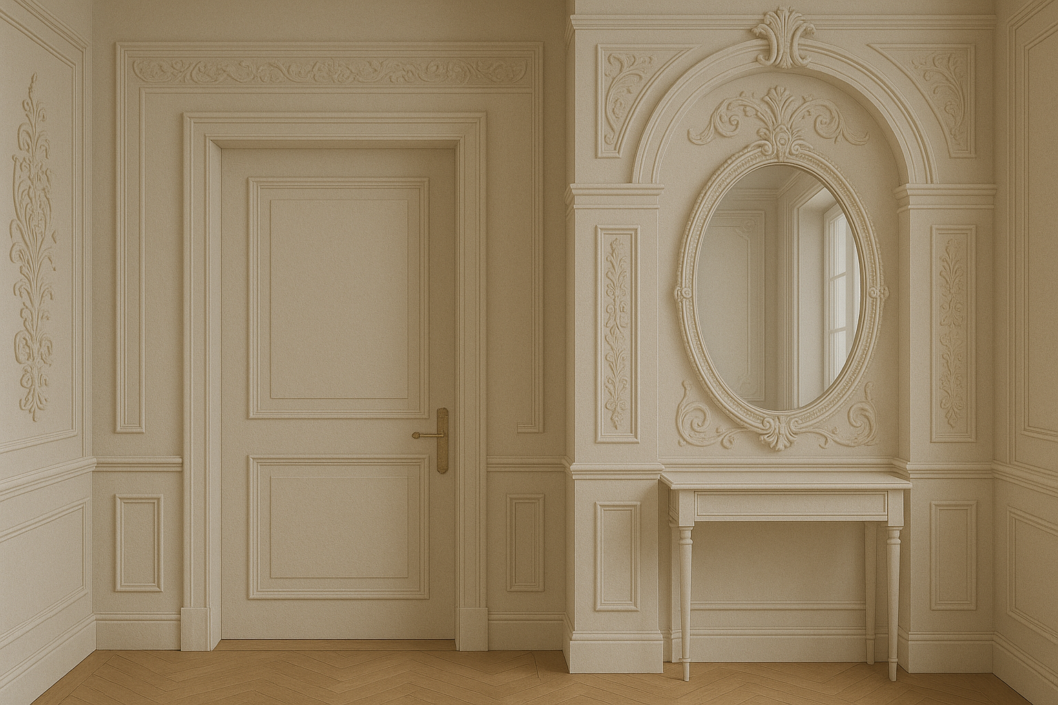 лепнина в прихожей